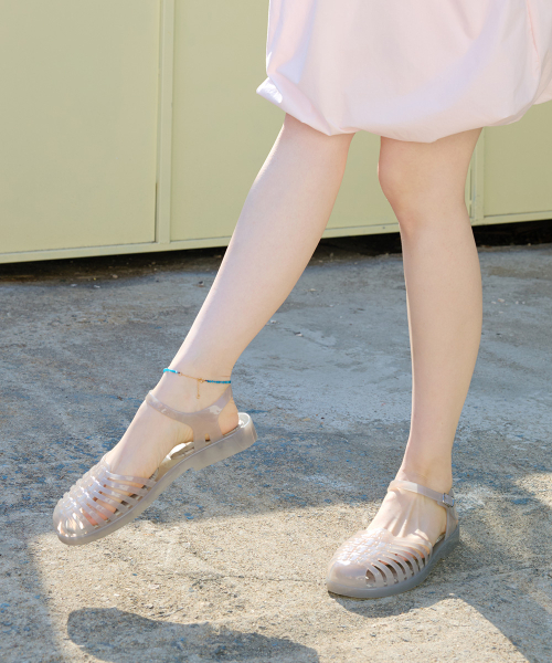 GLAIR STRAPPY SANDALS(CLEAR) - 5 colors