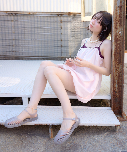 GLAIR STRAPPY SANDALS(CLEAR) - 5 colors