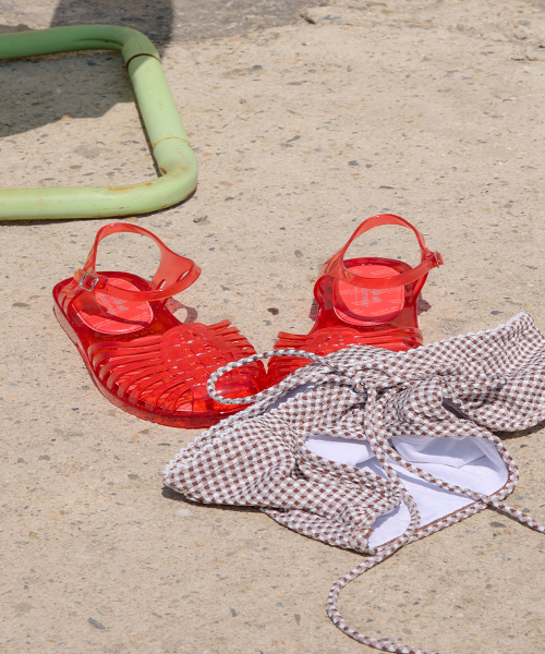 GLAIR STRAPPY SANDALS(CLEAR) - 5 colors