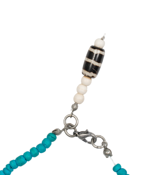 TCM dot ball necklace (blue)