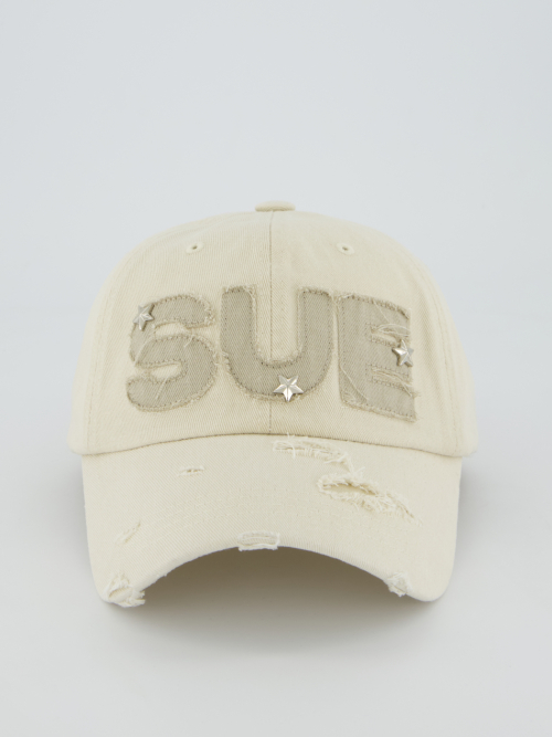 SUE STAR BALL CAP / BEIGE