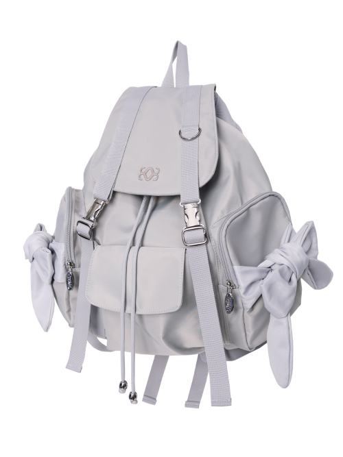 Bow Backpack (Light Grey)