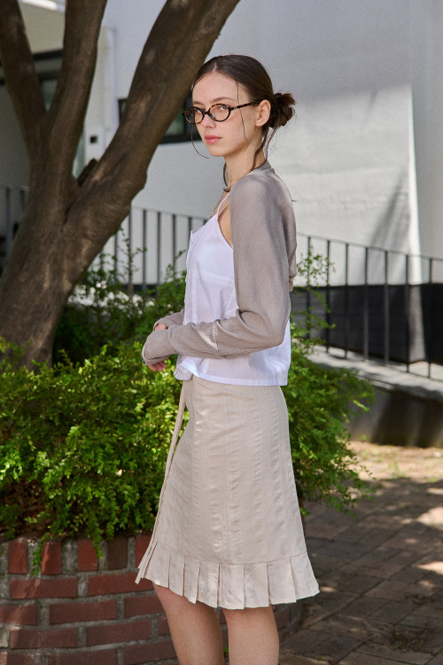 BERRY BOLERO-ASH BEIGE