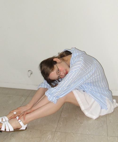 BABY PLEATED PANTSKIRT WHITE