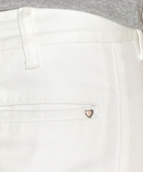 WELT POCKET BOOTSCUT DENIM PANTS WHITE