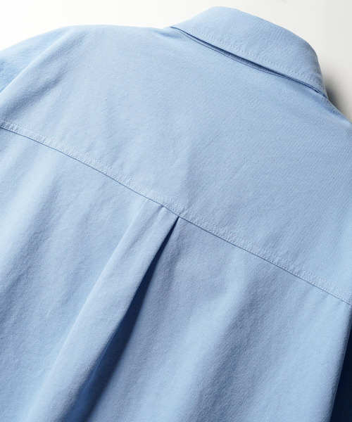 Slick BD Oxford Short Sleeved Shirt Skyblue KJSS2638