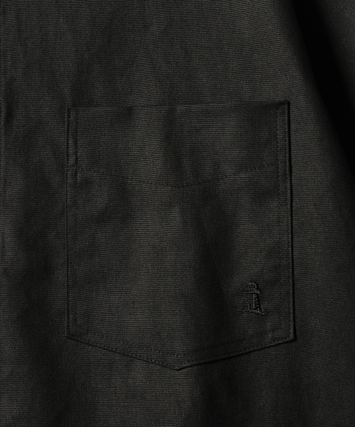 Slick BD Oxford Short Sleeved Shirt Black KJSS2638