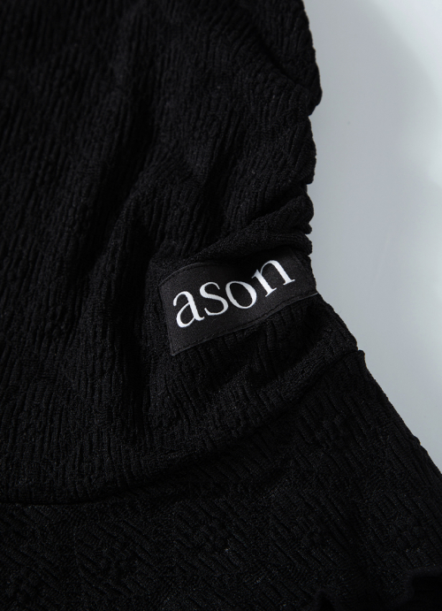 BLOSSOM MINI DRESS / BLACK