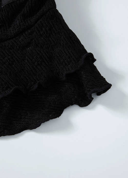 BLOSSOM MINI DRESS / BLACK