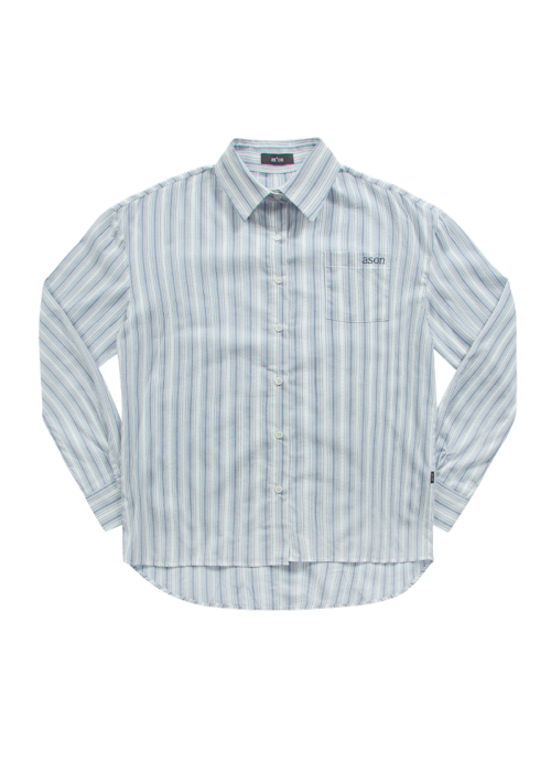 TROY STRIPE SHIRT / BLUE