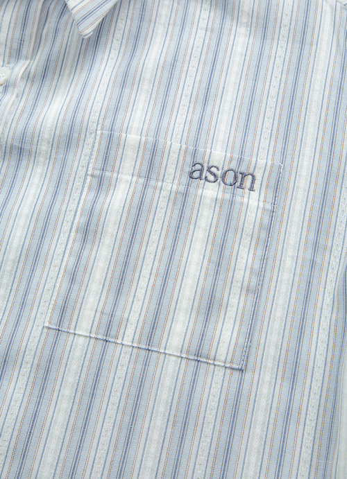 TROY STRIPE SHIRT / BLUE