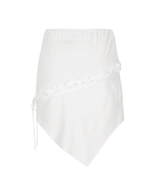 SELLY CUTTING SKIRT-IVORY