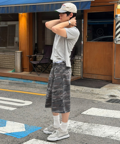 카모 버뮤다 트레이닝 쇼츠[그레이]