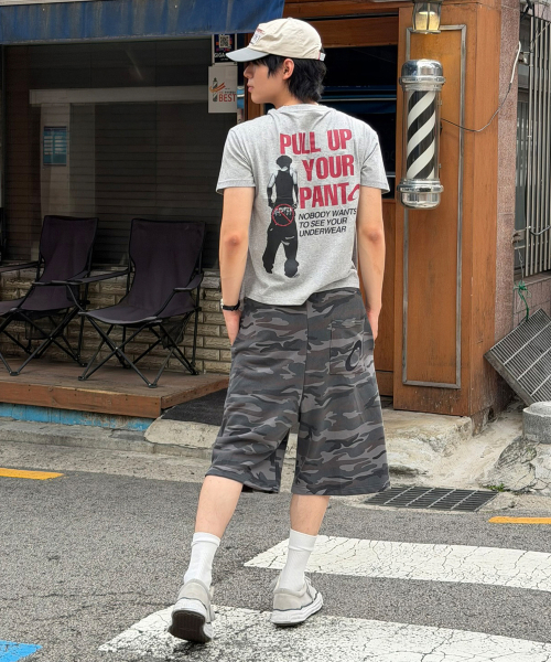 카모 버뮤다 트레이닝 쇼츠[그레이]