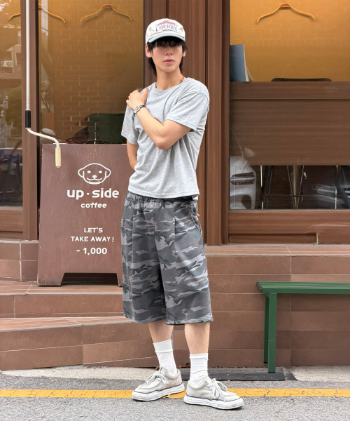 카모 버뮤다 트레이닝 쇼츠[그레이]