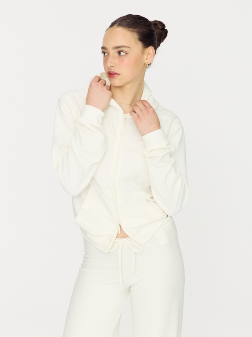 LAZY SUNDAY TERRY ZIP UP (4 Colors)