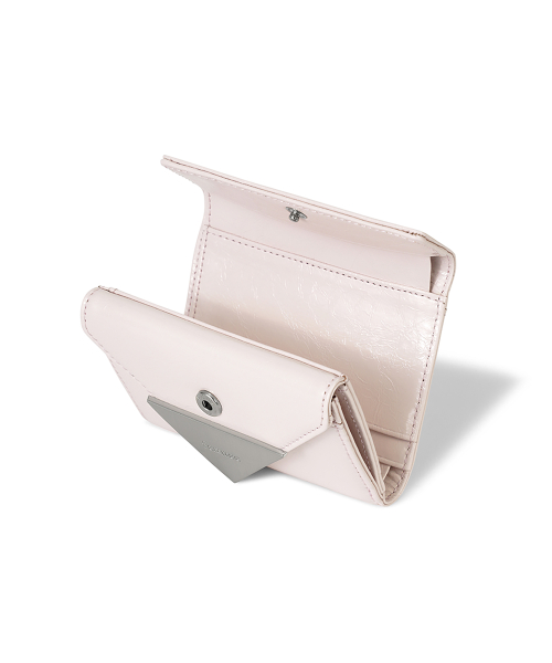 CRINKLE TRIANGLE DOCO WALLET - BLOSSOM