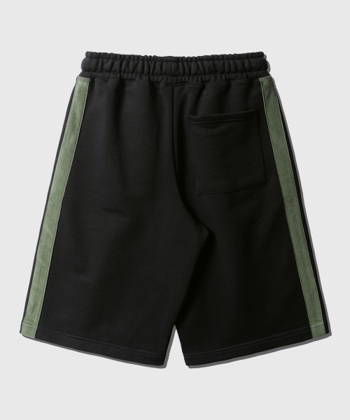 Side track half sweat pants Black OYSP2627