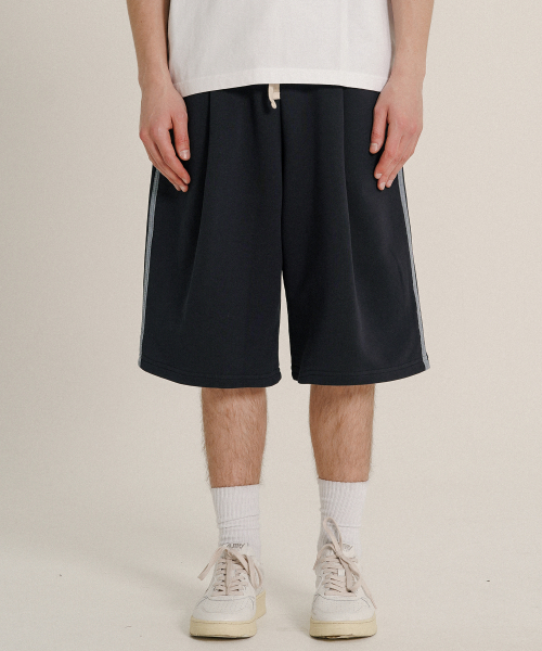Side track half sweat pants Navy OYSP2627