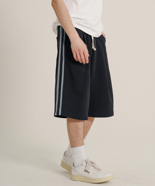 Side track half sweat pants Navy OYSP2627