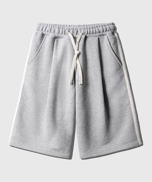 Side track half sweat pants Grey OYSP2627