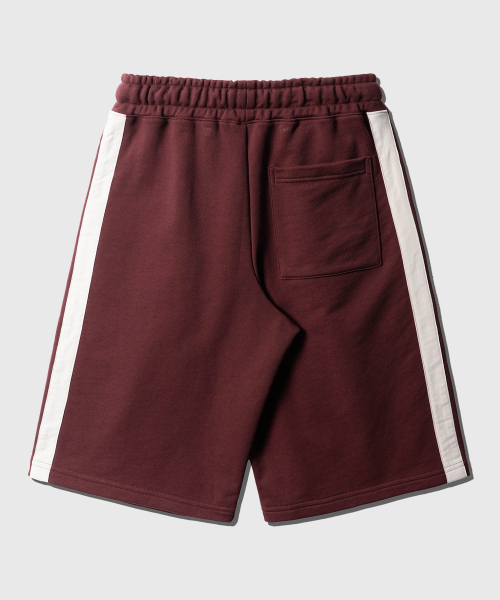 Side track half sweat pants Burgundy OYSP2627
