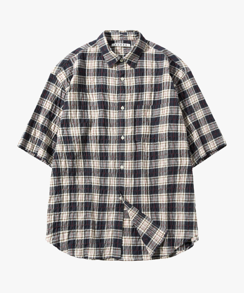 Crinkle Check Half Shirts - 6 Colors