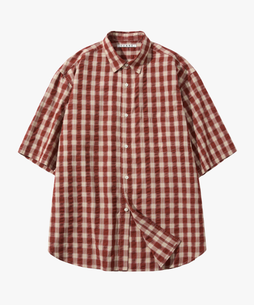 Crinkle Check Half Shirts - 6 Colors