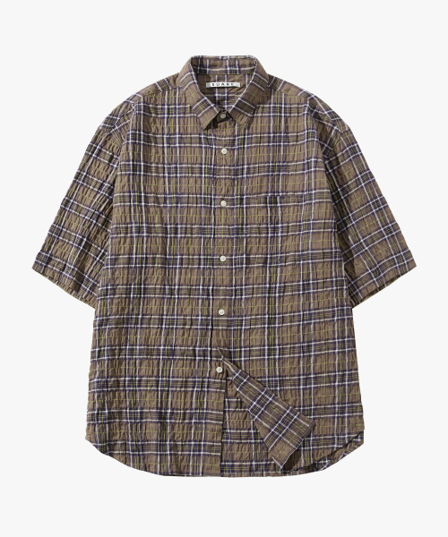 Crinkle Check Half Shirts - 6 Colors