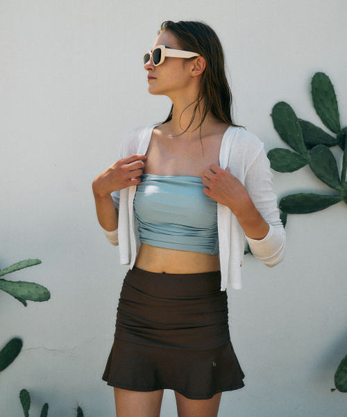 Ribbed V-Neck Cardigan[LMBESW256]-2color