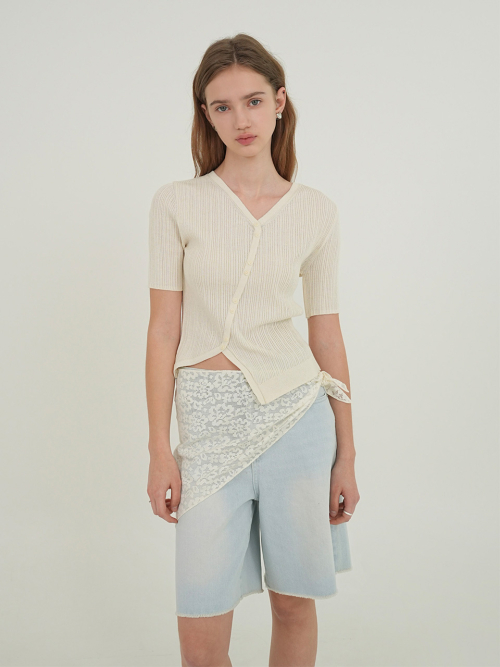 Asymmetric Diagonal Pullover NEK5MP531