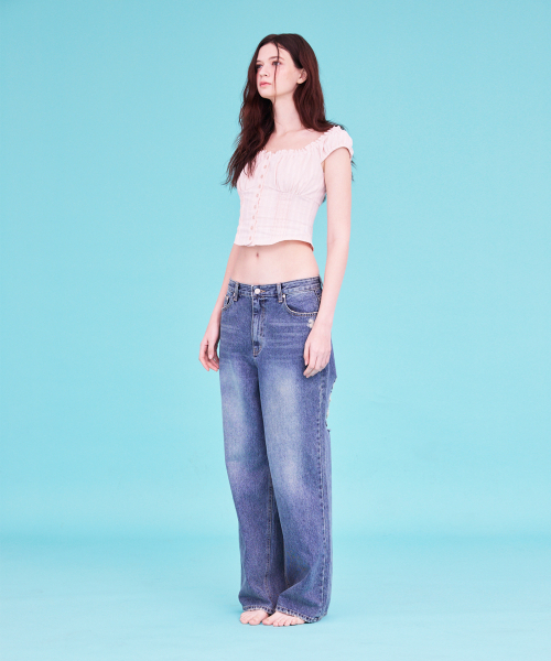 WIDE WASHING DENIM