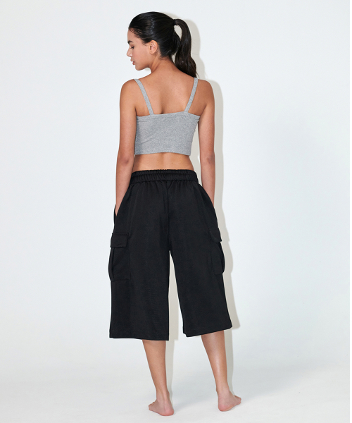 CROP RIB SLEEVELESS