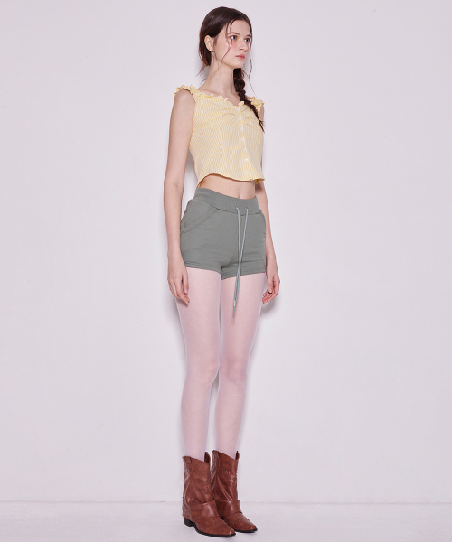 RUFFLE SMOCK BLOUSE