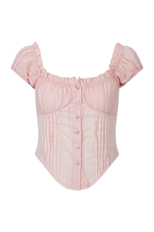 Cindy Shirt Top (Pink)