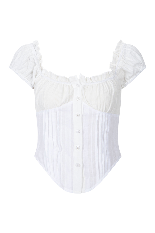 Cindy Shirt Top (White)