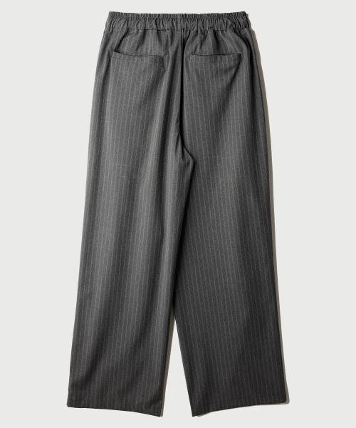 Noah Double Stripe Banded Slacks Gray NSLP2645
