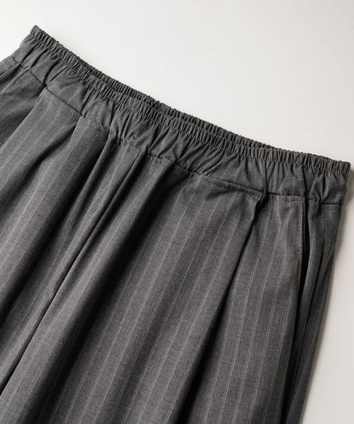 Noah Double Stripe Banded Slacks Gray NSLP2645