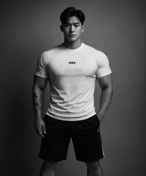 스카치로고 고신축 머슬핏