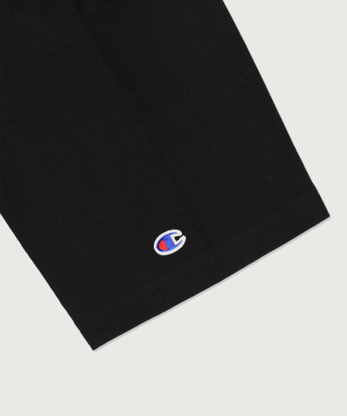 챔피온 X 윈드앤씨 리버스위브 저지 반팔 티셔츠 Black