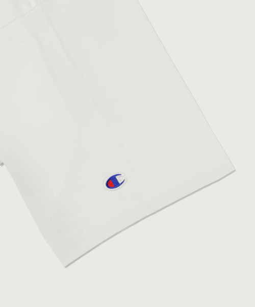 챔피온 X 윈드앤씨 Sea 로고 반팔 티셔츠 White