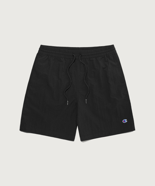 C로고 우븐 스트링 숏팬츠 Black