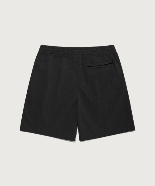 C로고 우븐 스트링 숏팬츠 Black