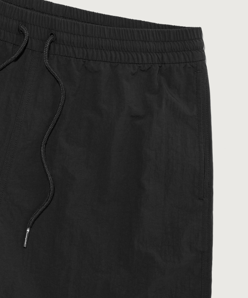 C로고 우븐 스트링 숏팬츠 Black