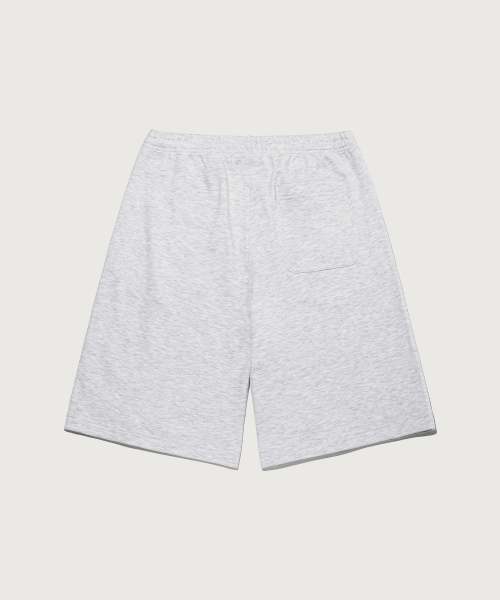 C로고 버뮤다 스웨트 팬츠 Light Grey