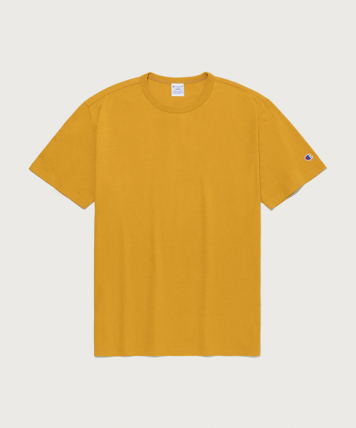 C로고 UNI 반팔 티셔츠 Mustard