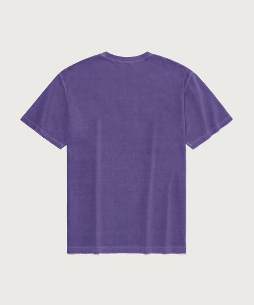 빅 로고 피그먼트 반팔 티셔츠 Purple