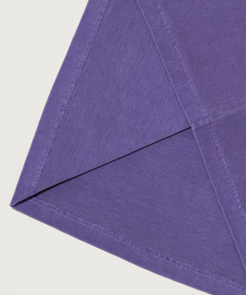 빅 로고 피그먼트 반팔 티셔츠 Purple