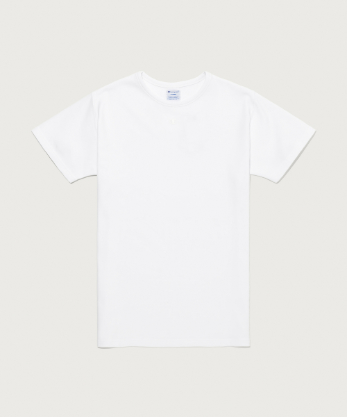 C로고 머슬핏 스트레치 반팔 티셔츠 White