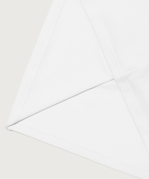 C로고 머슬핏 스트레치 반팔 티셔츠 White